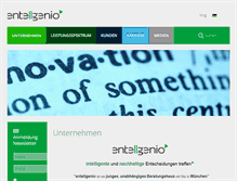 Tablet Screenshot of entellgenio.com